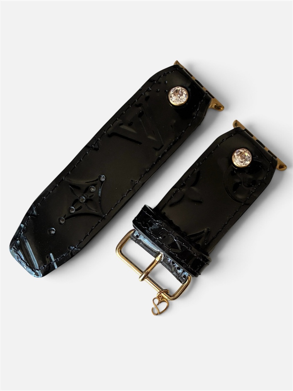 Authentic Upcycled LV Nior Magnetique Vernis Apple Watch Band - 38-41mm
